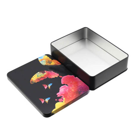 rectangular tin box for cosmetic packaging